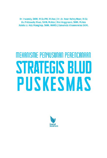 MEKANISME PENYUSUNAN PERENCANAAN STRATEGIS BLUD PUSKESMAS